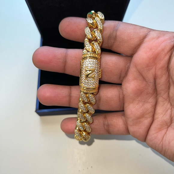 Etevon initial N bracelet gold plated - Picture 1 of 4